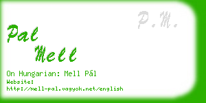 pal mell business card